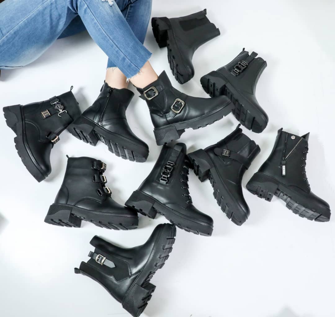 نیم بوت براق دار